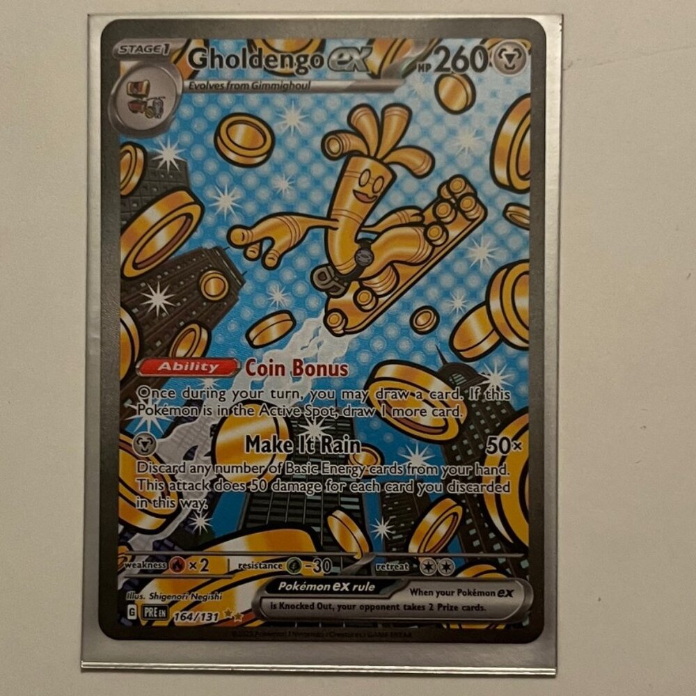 Gholdengo EX 164-131 Full Art Pokémon Card - Prismatic Evolutions